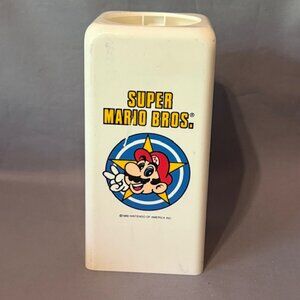 Super Mario Bros Paper Cup Holder 1989 Nintendo Bathroom Retro Video Game Vtg